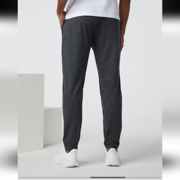 Vuori Mens Ponto Performance Pants Joggers DreamKnit Green Heather - Picture 8 of 10